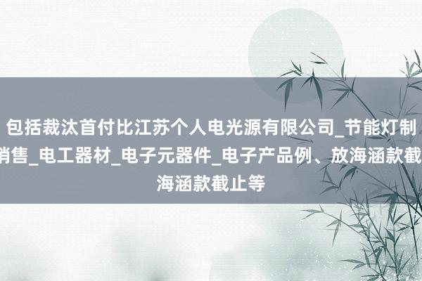 包括裁汰首付比江苏个人电光源有限公司_节能灯制造_销售_电工器材_电子元器件_电子产品例、放海涵款截止等